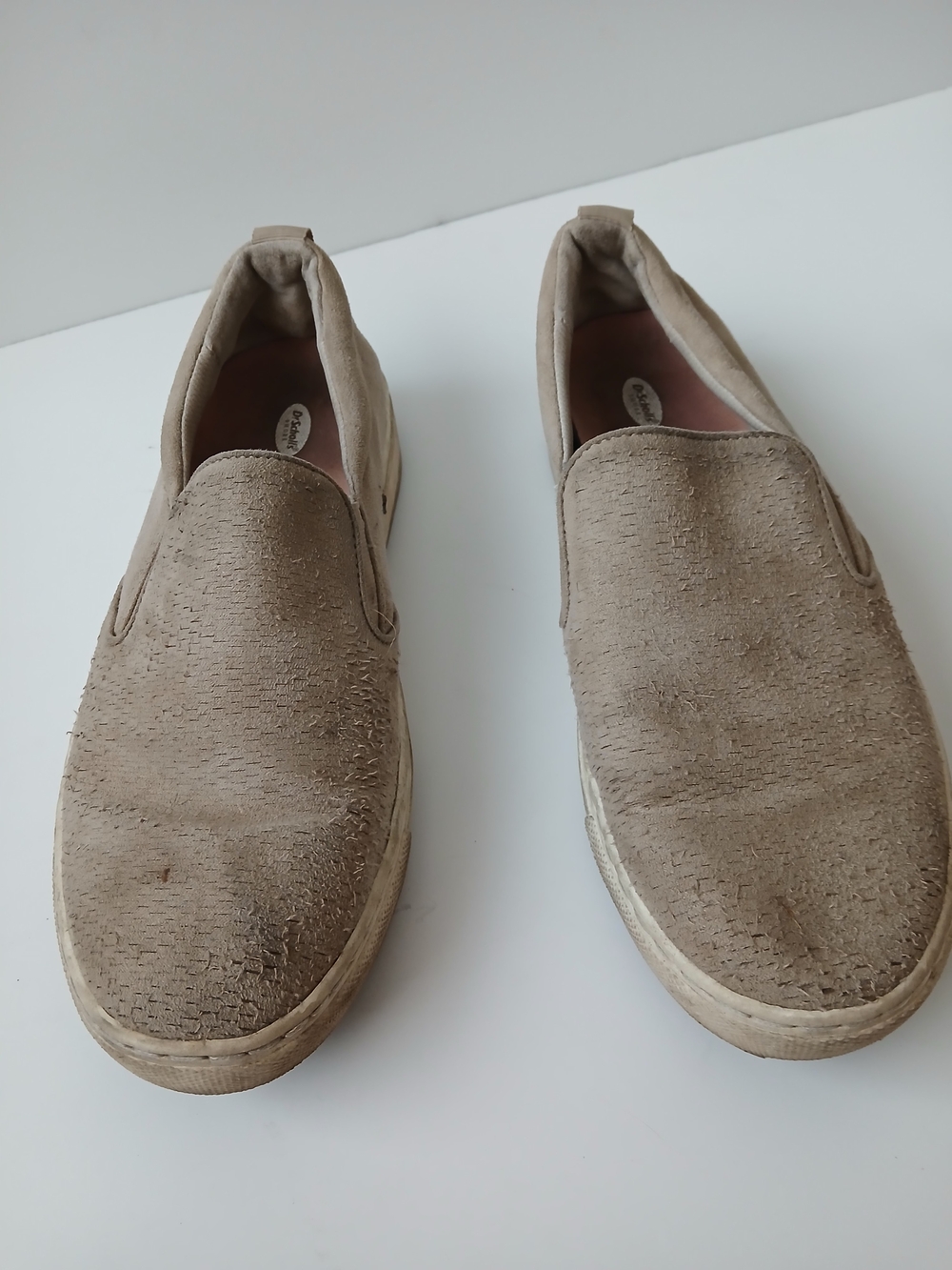 Dr. Scholl's Women's Slip-On Loafers in Light Taupe, Size 9.5M